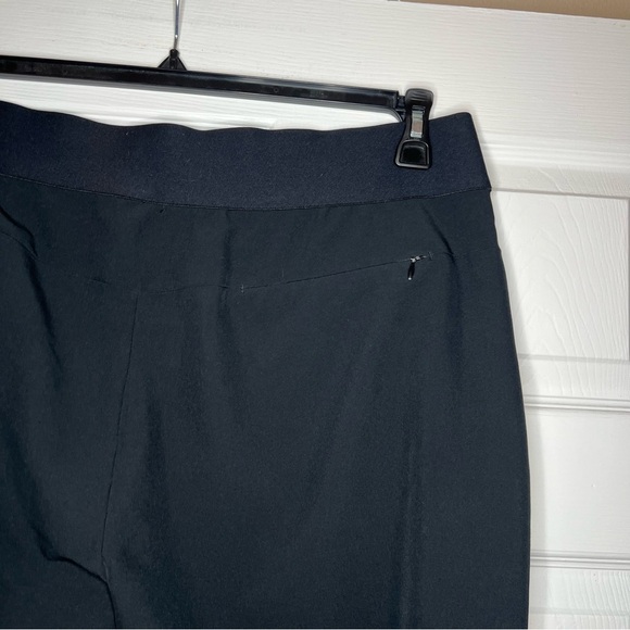Greg Norman Black Elastic Waist Pull On Performance Golf Pants Stretch Womens XL - Picture 4 of 8